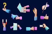 Hand gesture 3d illustration, a 3D by Kurniawan98 (Thumbnail 3 of 7)