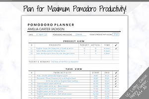 Pomodoro Planner Bundle!