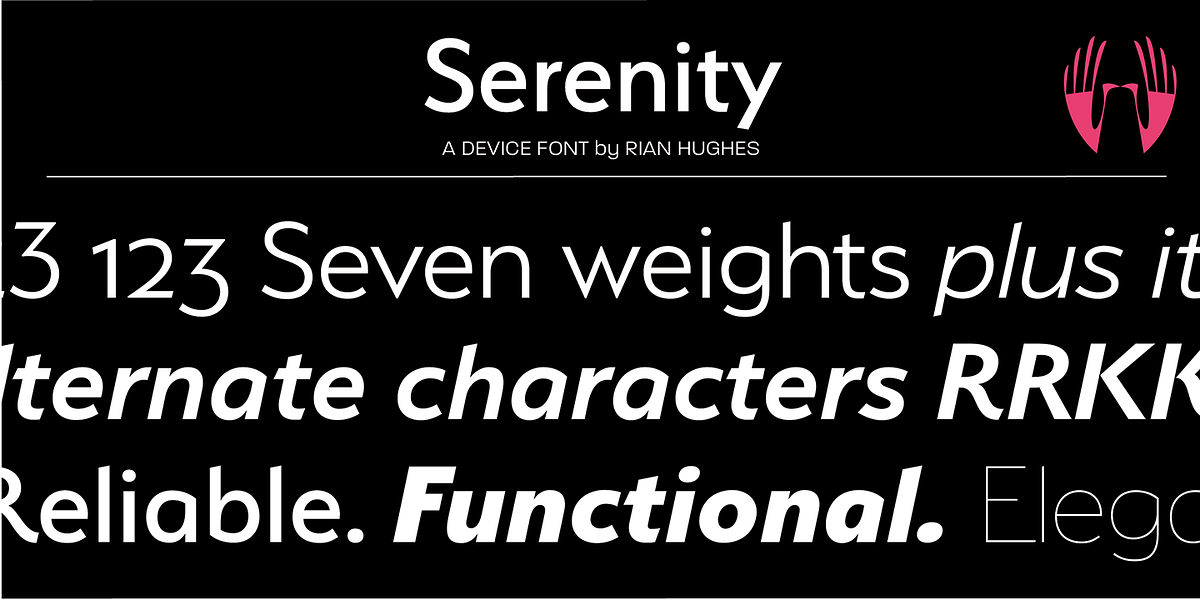 Serenity, a Sans Serif Font by Device (Photo 9 of 9)