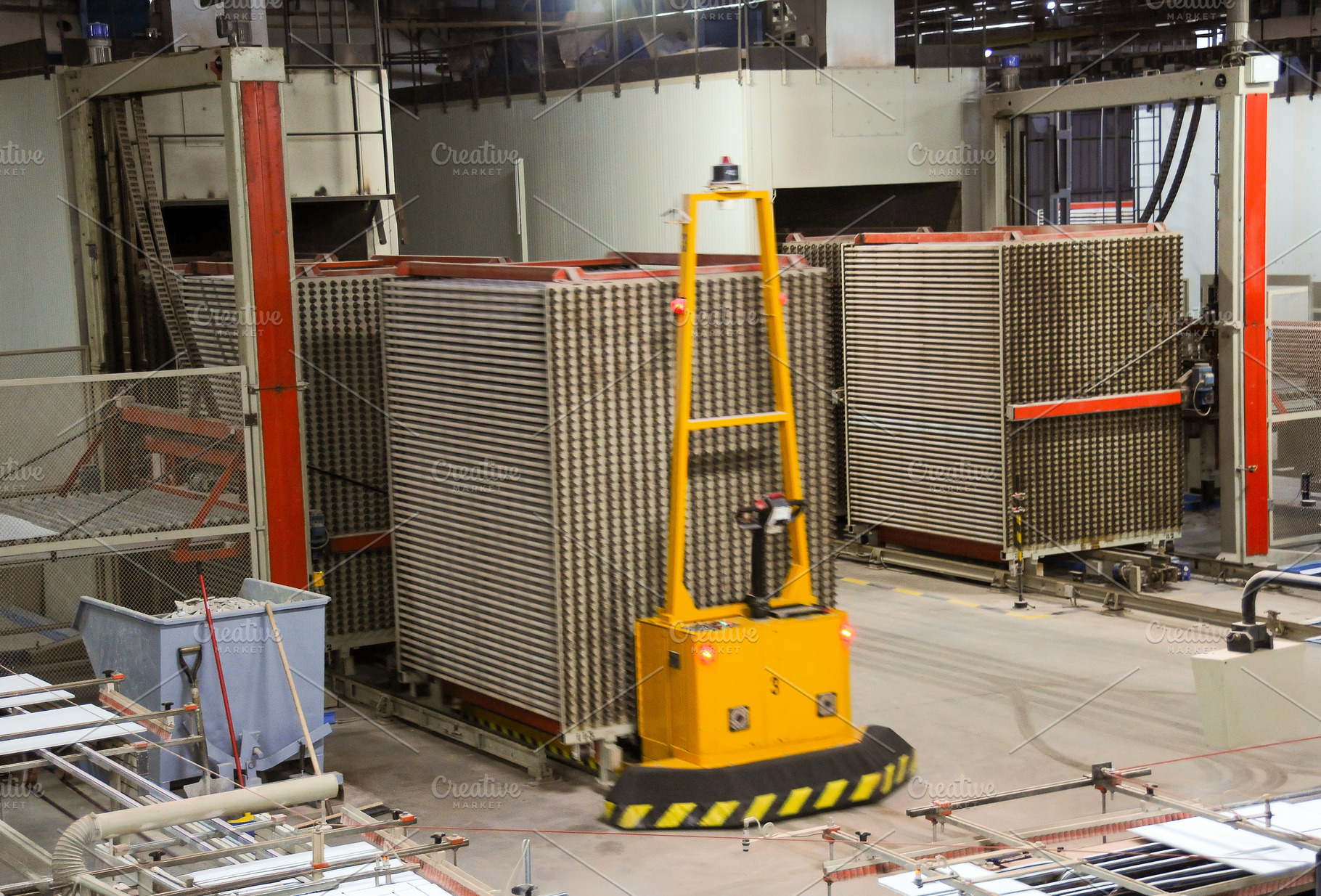 Automated Ceramic Tile Manufacturing Conveyor System, an Industrial Photo by Davizro's Market