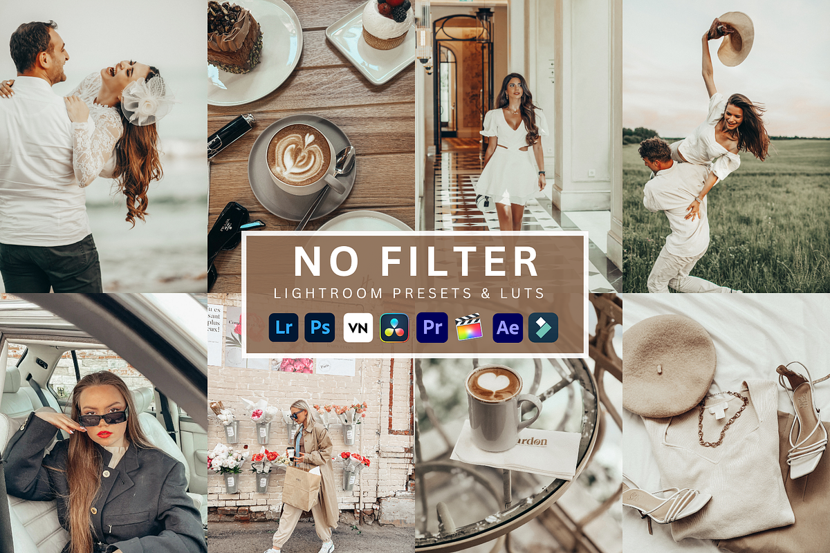 No Filter Lightroom Presets and LUTs, a Brushes & More by presetsroom (Photo 1 of 13)