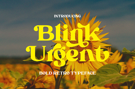 Blink Urgent - Retro Serif Font, a Serif Font by tebaltipislab