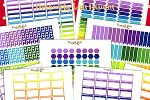 Rainbow Organizational Stickers