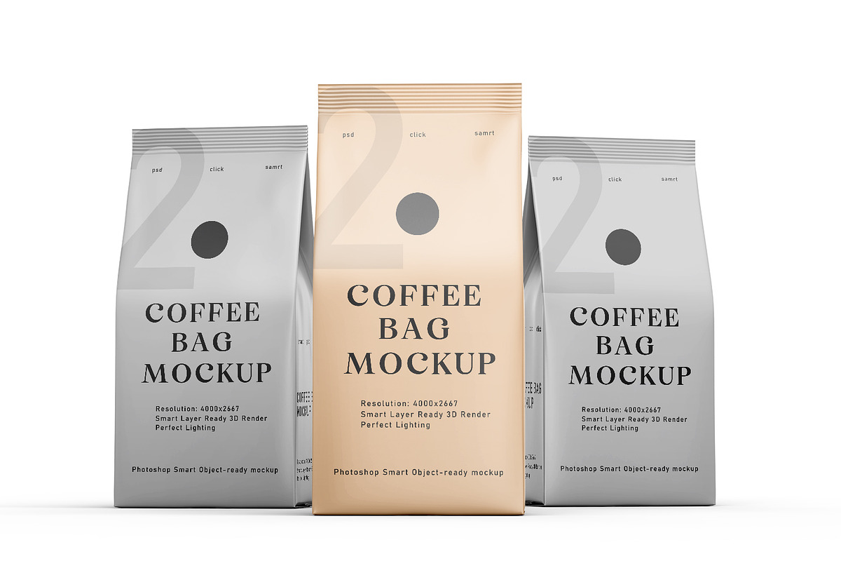 Coffee Bag Mockups, a Packaging Mockup by pixelmock (Photo 13 of 14)