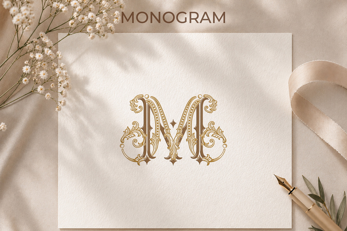 MM Wedding Monogram Logov, a Branding & Logo Template by LogoAV (Photo 6 of 6)