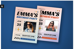 Creative Classic Birthday Invitation, an Invitation Template by Neermana