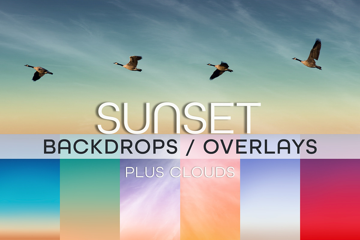 25 Sunset Sky Composite Backdrops, a Gradient Add-On by Click Click Studio (Photo 1 of 10)