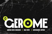 Gerome - Modern Retro Condensed Font