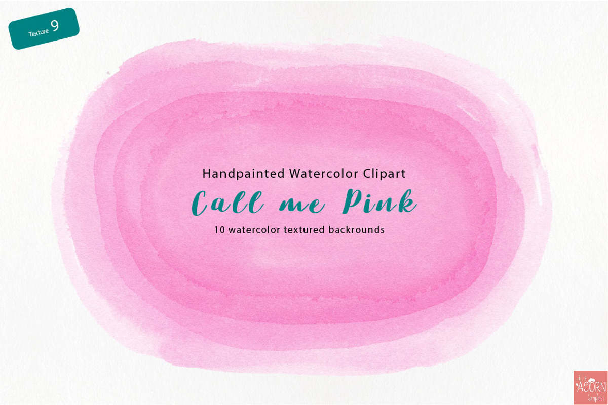 Watercolor background Call me Pink, a Texture Graphic by LittleAcornGraphics (Photo 11 of 13)