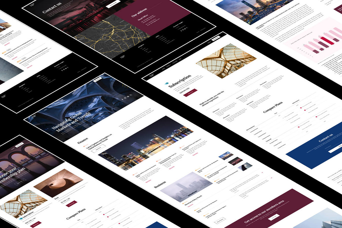 EconomicInsight - Finance Template, an UI Kit Template by EGO Creative Innovations (Photo 1 of 5)