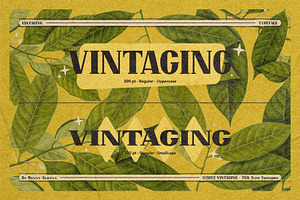 Vintaging Typeface