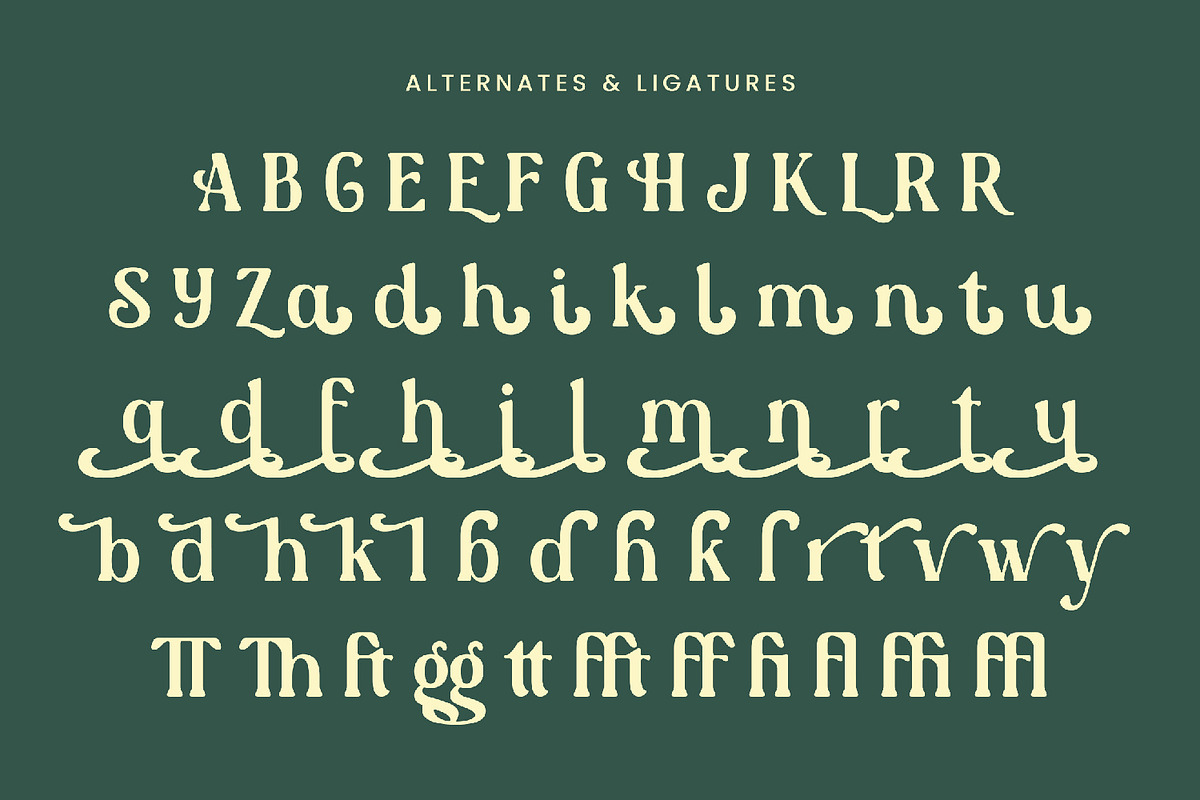 Sunitage - Vintage Display Font, a Handwritten Font by AQR Studio (Photo 6 of 8)