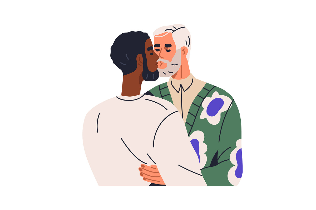 Lgbt love couples kissing set, a Person Illustration by Good Studio (Photo 2 of 11)