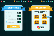 GUI for Low Poly Game, an Illustration by wowu (Thumbnail 2 of 7)