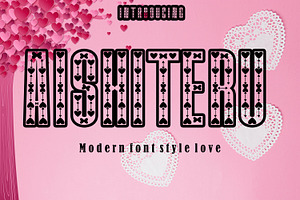 Aishiteru Modern Font Love