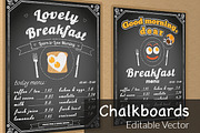 Two vector chalkboards, a Flyer Template by Julia Tim (Thumbnail 1 of 5)