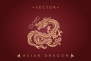 Chinese dragon vector material