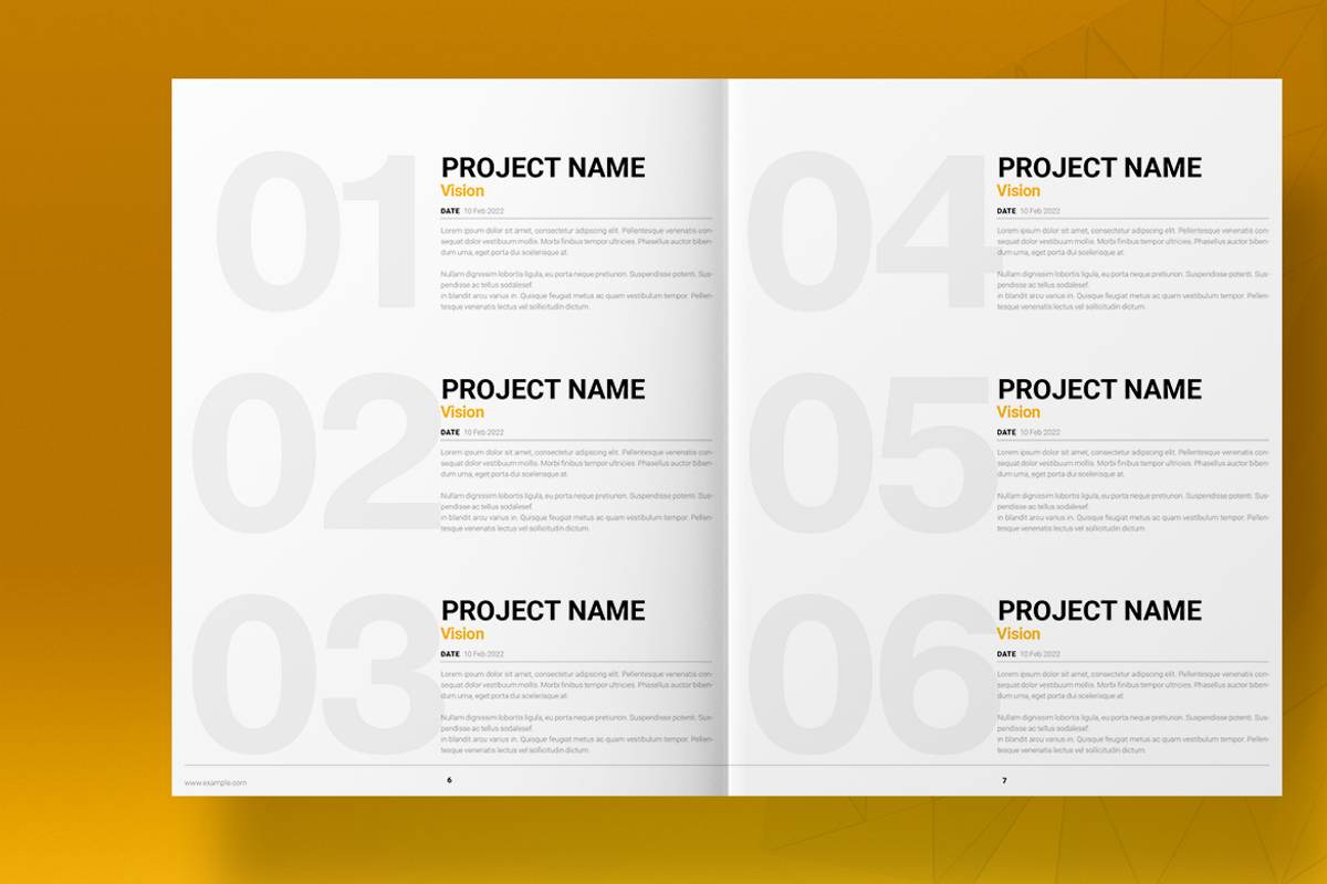 Yellow Business Brochure Template, a Brochure Template by Boris Cupac (Photo 5 of 7)