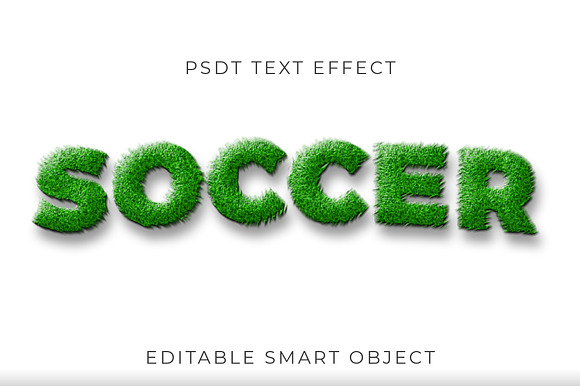 Grass Rounded 3D Text Effect preview 2