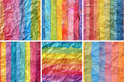 Rainbow Shabby Paper Patterns, a Pattern Graphic by PrintablesByFranklyn (Thumbnail 2 of 4)