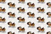 Patterns with cartoon birdies, a Pattern Graphic by Lyolya Profitrolya (Thumbnail 6 of 7)