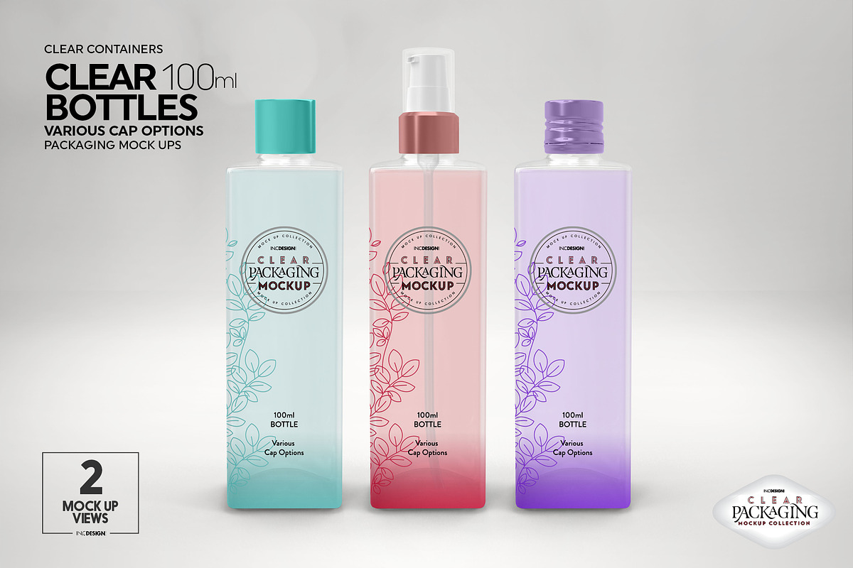 10 Clear Container Packaging Mockups, a Cups & Container Mockup by INCDesign (Photo 12 of 20)