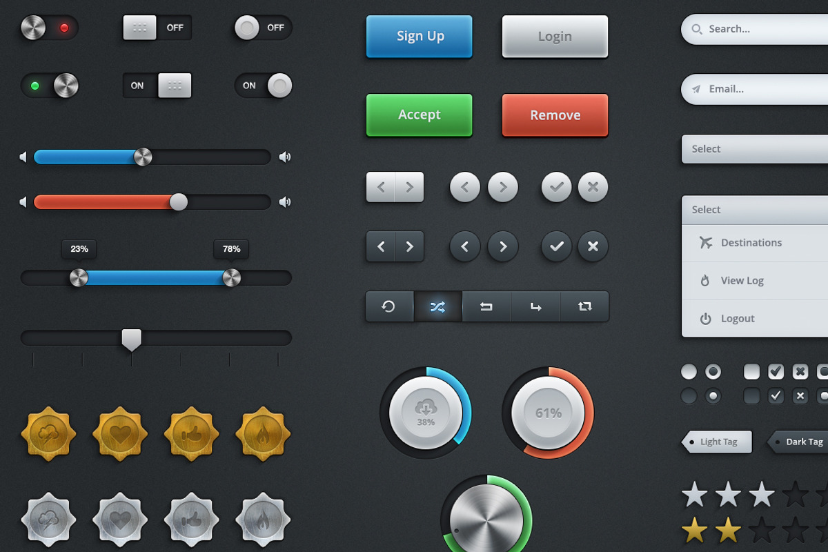 UI Kit No. 1 - Mike Busby, an UI Kit Template by Mike Busby (Photo 3 of 4)