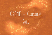 Creme Caramel Handwritten font, a Handwritten Font by Debby Blooms (Thumbnail 1 of 8)