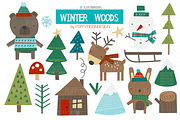 Bumper Christmas clipart set, an Animal Illustration by Poppymoondesign (Thumbnail 12 of 12)