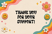 Cute Groovy - Retro 70s Display Font, a Sans Serif Font by KiddoGlyphs Studio (Thumbnail 5 of 5)