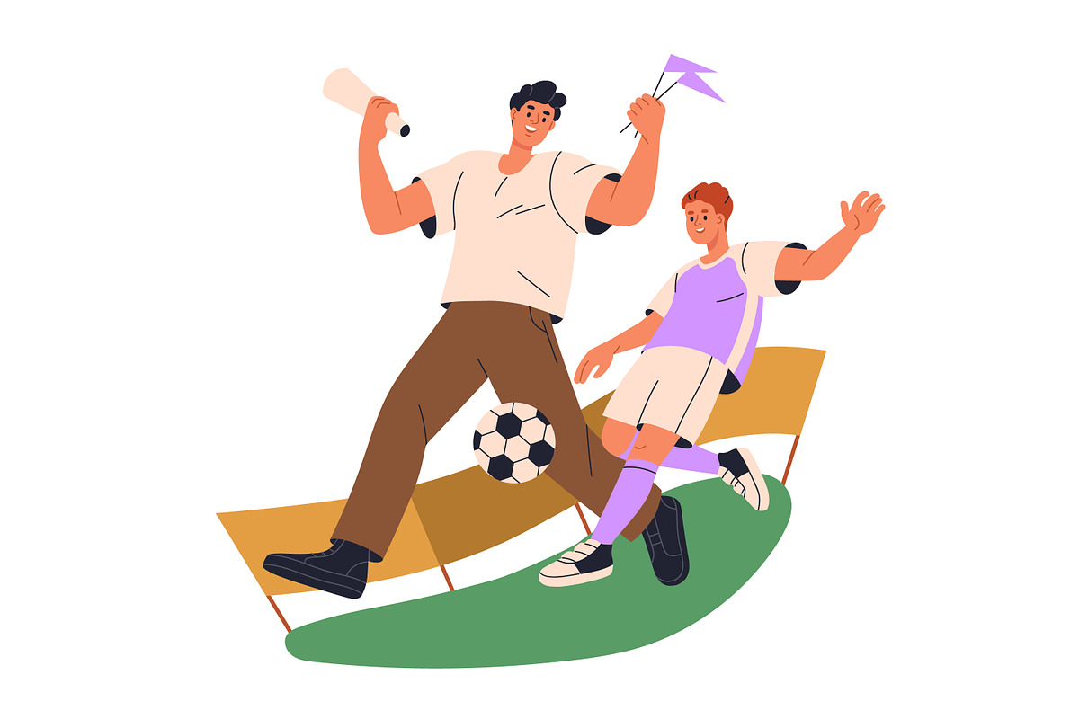 Fathers spend time with children set, a Person Illustration by Good Studio (Photo 5 of 10)