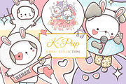 Kawaii Cute Dog Music Clip Art, an Illustration by Jen Digital Art (Thumbnail 1 of 4)