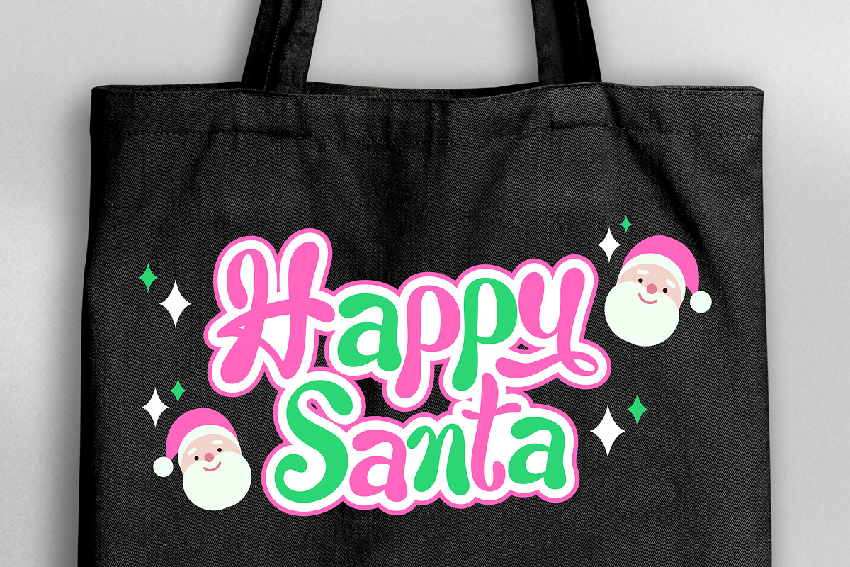 Santa Party Font, a Handwritten Font by KengGraphic (Photo 6 of 13)