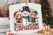 Christmas Snowman Elf PNG Design, a Seasonal Illustration by DreamPrint404 (Thumbnail 2 of 6)