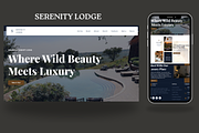 Serenity-Wildlife & Tourism Template, a Landing Page Template by NomaTemplates (Thumbnail 1 of 10)