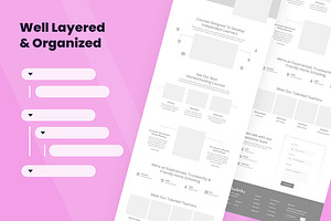 Homeschooling Wireframe Website