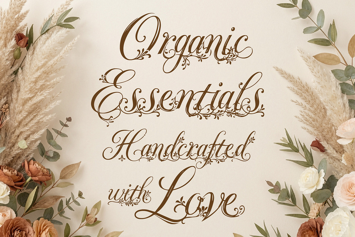 Ornavelle - Bloom Beautifully, a Script Font by HypeWorksCo (Photo 3 of 22)
