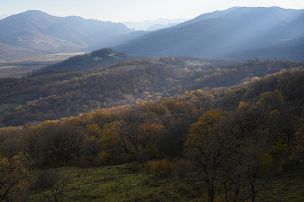 Mountain landscape in autumn