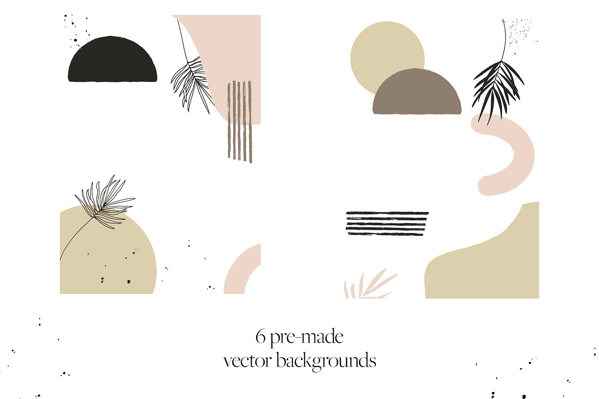 Palms & Paints Vector Elements, an Object Graphic by Touch and Form (Photo 7 of 13)