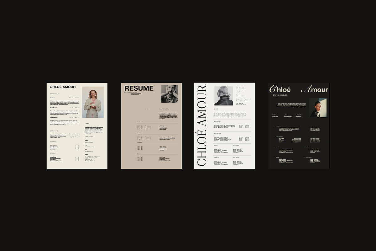 BLEU I Resume Kit, a Presentation Template by Studio Brand (Photo 3 of 10)