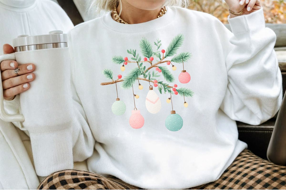 Evergreen Clipart Watercolor Christm, an Illustration by Sublimation Artist (Photo 4 of 6)