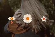 30 Retro Love Stickers, an Object Graphic by Parisa-Artstudio (Thumbnail 3 of 6)