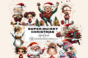 SUPER QUIRKY CHRISTMAS CLIPART PACK, a Person Illustration by Daring Digies (Thumbnail 1 of 9)
