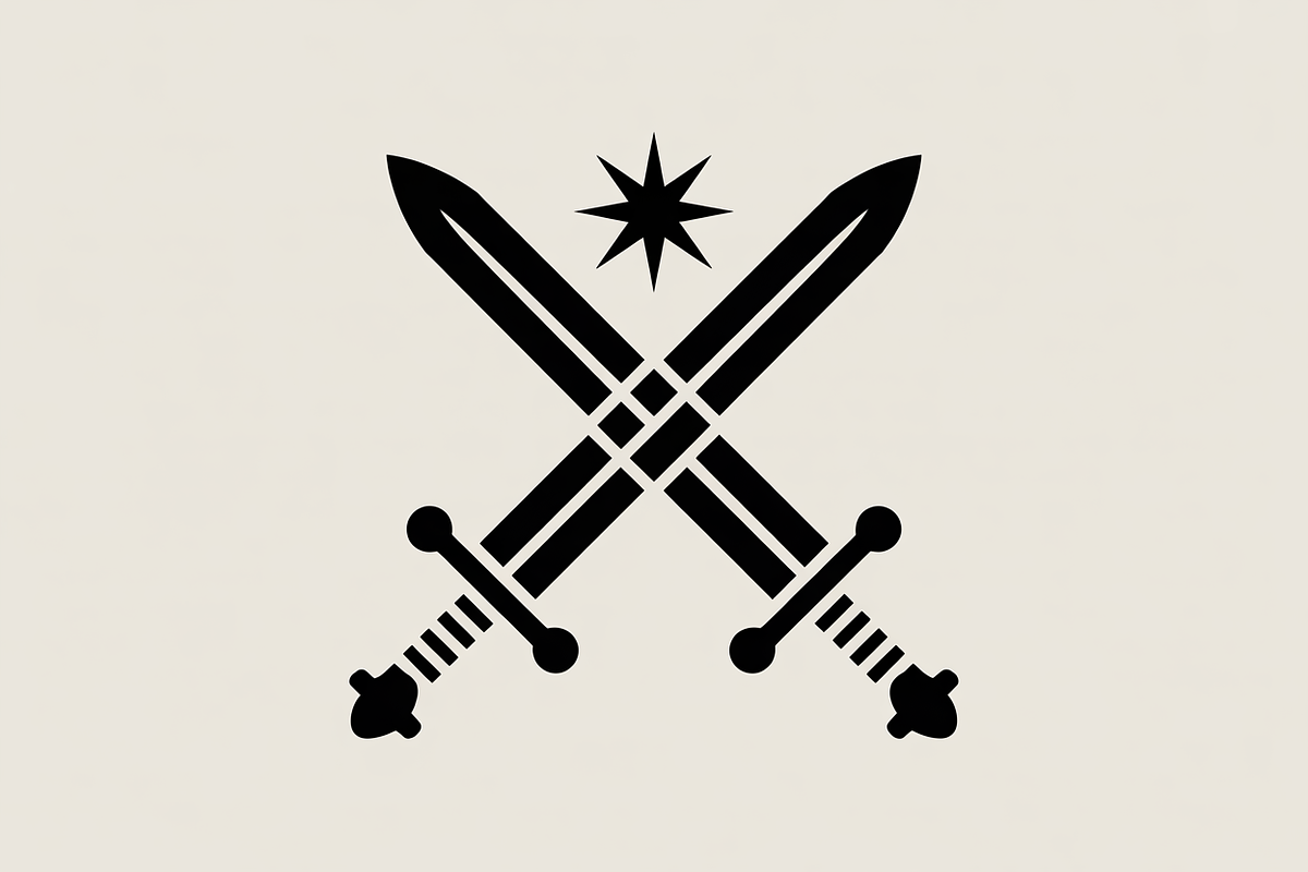 two celestial swords crossed, an Illustration by Amazin_art (Photo 3 of 16)