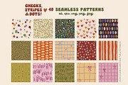 Stripe Dot Tile seamless patterns, a Pattern Graphic by Yuliya Derbisheva (Thumbnail 7 of 10)