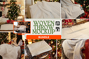 Woven Throw Blanket Mockup Bundle, a Household Mockup by VisualGrid (Thumbnail 1 of 10)