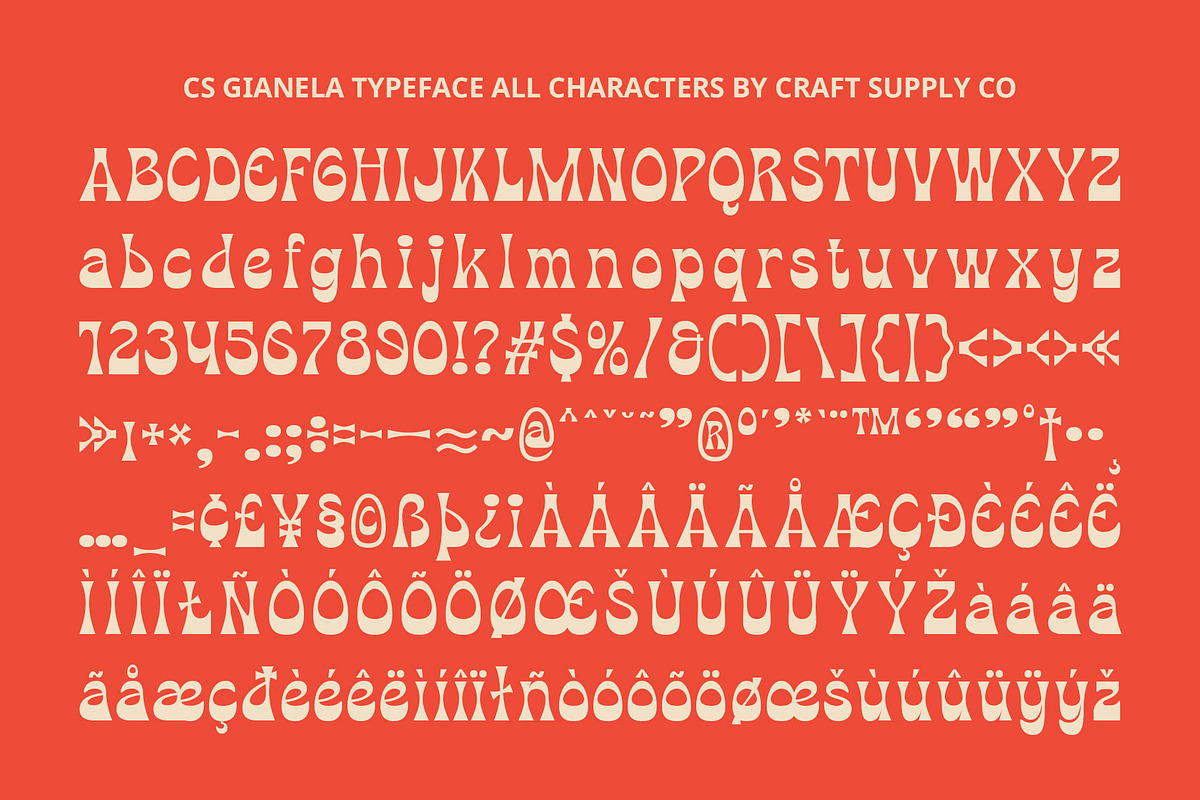 CS Gianela – Reverse Contrast Font, a Sans Serif Font by Craft Supply Co. (Photo 8 of 8)