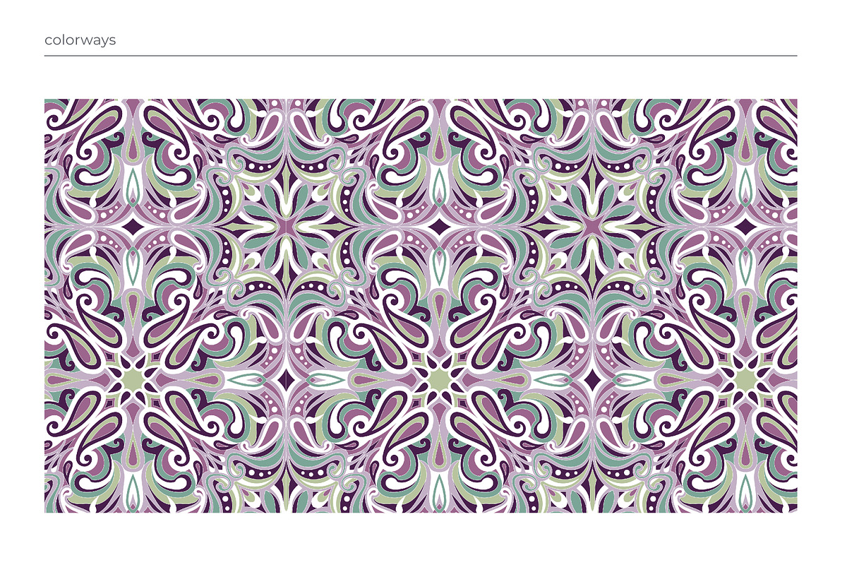 Elegant Paisley Mandala Pattern Pack, a Pattern Graphic by ASTUDIO (Photo 7 of 8)