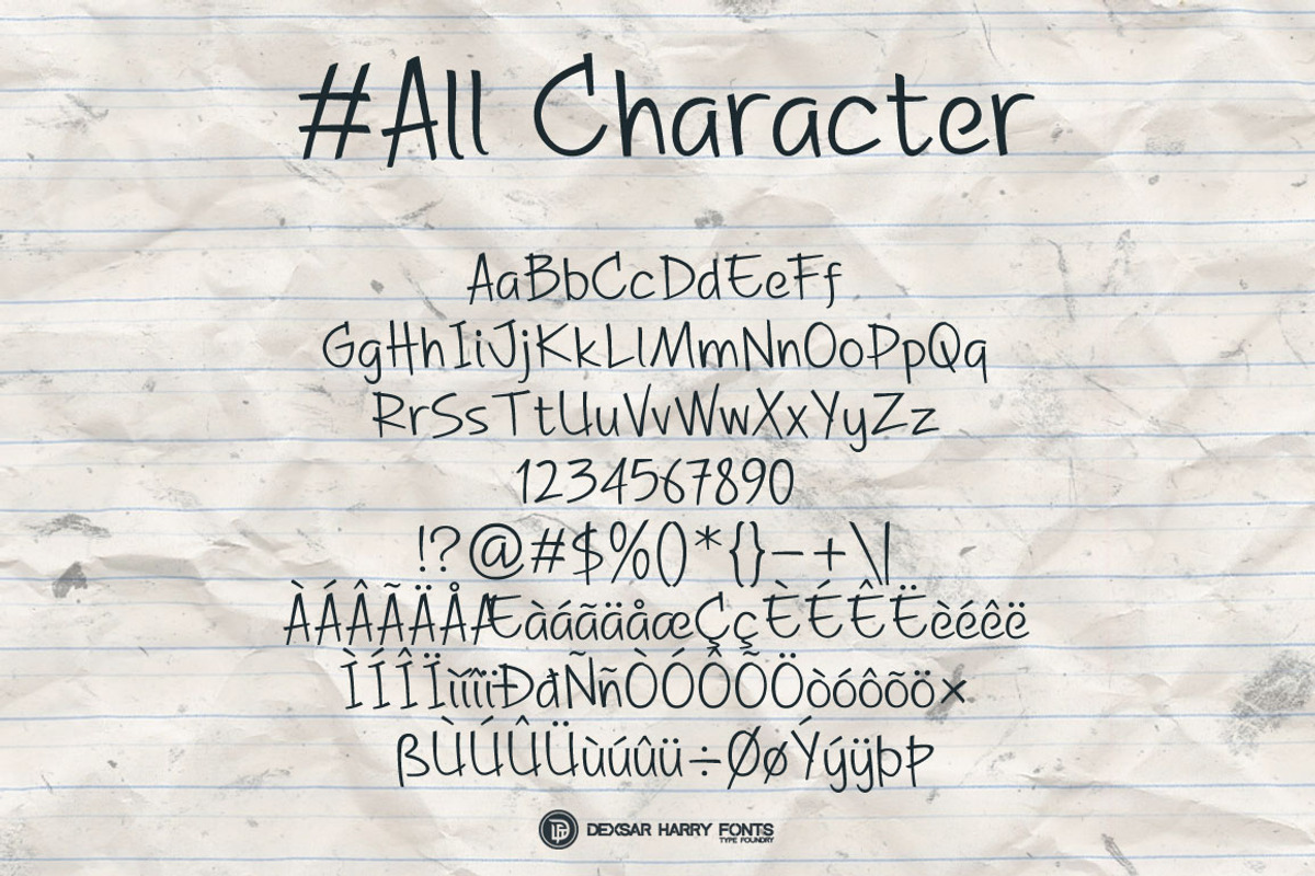 A Great Happiness - Handwritten Font preview 4