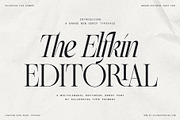 The Elfkin Editorial - Modern Serif, a Serif Font by SilverStag Type Foundry (Thumbnail 1 of 20)